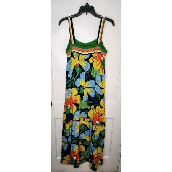 Anthropologie Maeve Nikoleta Island Vibes Maxi Dress Size Medium Floral - Picture 2 of 5